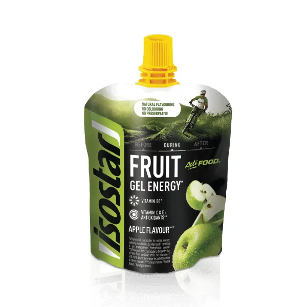 Isostar gelis Actifood Apple Fruit Gel Energy 90g