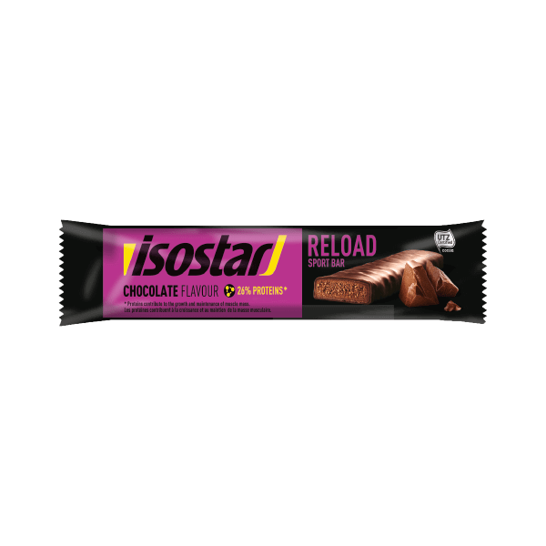 Isostar batonėlis Reload After Sport Chocolate 40g