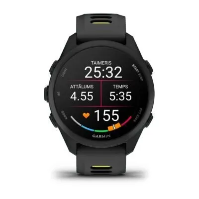 Garmin Forerunner 170 Melns ar melnu/banānu dzeltenu siksniņu
