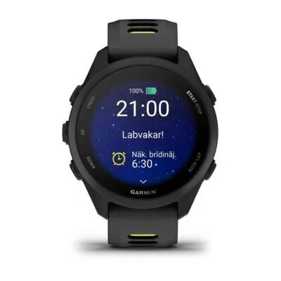 Garmin Forerunner 170 Melns ar melnu/banānu dzeltenu siksniņu