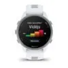 Garmin Forerunner 170 Music Baltā akmens krāsā ar baltā akmens/mākoņu zilas krāsas siksniņu