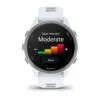Garmin Forerunner 170 Music Baltā akmens krāsā ar baltā akmens/mākoņu zilas krāsas siksniņu