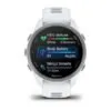 Garmin Forerunner 170 Music Baltā akmens krāsā ar baltā akmens/mākoņu zilas krāsas siksniņu