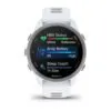 Garmin Forerunner 170 Music Baltā akmens krāsā ar baltā akmens/mākoņu zilas krāsas siksniņu