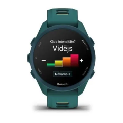 Garmin Forerunner 170 Music Zilganzaļš ar zilganzaļu/citronu krāsas siksniņu