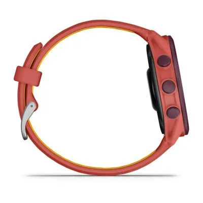 Garmin Forerunner 170 Music Sarkanīgi rozā ar sarkanīgi rozā/mango krāsas siksniņu