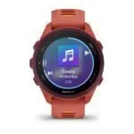 Garmin Forerunner 170 Music Sarkanīgi rozā ar sarkanīgi rozā/mango krāsas siksniņu