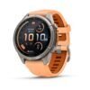 Titāns / gliemežvāku rozā / rudens oranžs • 43 mm • Fēnix 9 Pro inReach AMOLED