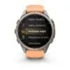 Garmin fēnix 9 Pro inReach 43 mm Titanium / Shell Pink / Autumn Orange Silicone