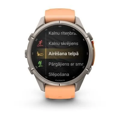 Garmin fēnix 9 Pro inReach 43 mm Titanium / Shell Pink / Autumn Orange Silicone