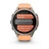 Garmin fēnix 9 Pro inReach 43 mm Titanium / Shell Pink / Autumn Orange Silicone