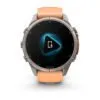 Garmin fēnix 9 Pro inReach 43 mm Titanium / Shell Pink / Autumn Orange Silicone