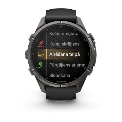 Garmin fēnix 9 Pro inReach 43 mm Carbon Gray DLC Titanium / Black / Pebble Grey Silicone