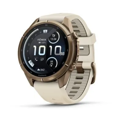 Garmin fēnix 9 Pro inReach 43 mm Autumn Gold Titanium / Cream / French Grey Silicone