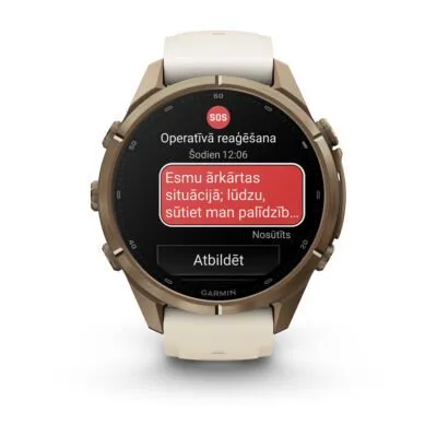Garmin fēnix 9 Pro inReach 43 mm Autumn Gold Titanium / Cream / French Grey Silicone