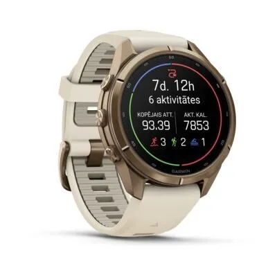 Garmin fēnix 9 Pro 43 mm Autumn Gold Titanium / Cream / French Grey Silicone
