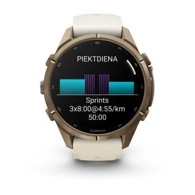 Garmin fēnix 9 Pro 43 mm Autumn Gold Titanium / Cream / French Grey Silicone