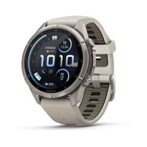 Garmin fēnix 9 Pro inReach 43 mm Titanium / Fog Grey / Dark Sandstone Silicone