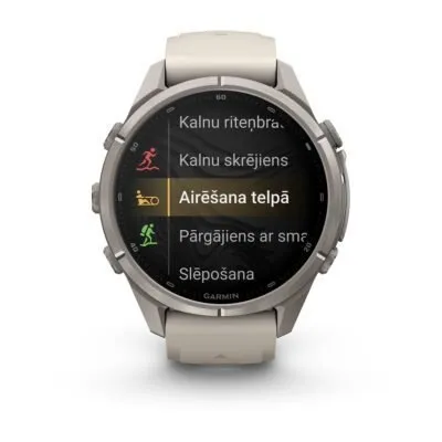 Garmin fēnix 9 Pro inReach 43 mm Titanium / Fog Grey / Dark Sandstone Silicone