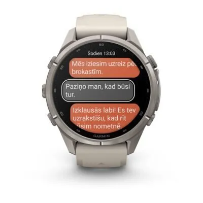 Garmin fēnix 9 Pro inReach 43 mm Titanium / Fog Grey / Dark Sandstone Silicone
