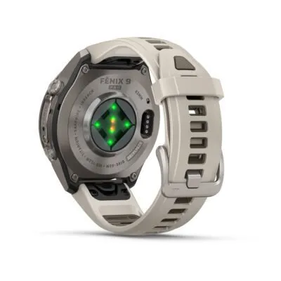 Garmin fēnix 9 Pro inReach 43 mm Titanium / Fog Grey / Dark Sandstone Silicone