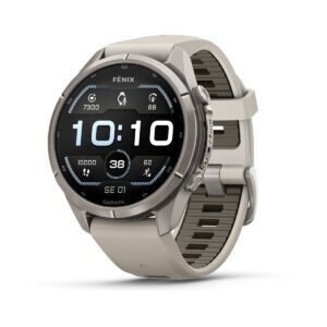 Garmin fēnix 9 Pro 43 mm Titanium / Fog Grey / Dark Sandstone Silicone
