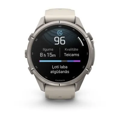 Garmin fēnix 9 Pro 43 mm Titanium / Fog Grey / Dark Sandstone Silicone