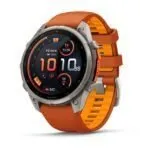 Garmin fēnix 9 Pro inReach 47 mm Titanium / Autumn Orange / Spark Orange Silicone