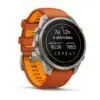 Garmin fēnix 9 Pro inReach 47 mm Titanium / Autumn Orange / Spark Orange Silicone