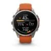 Garmin fēnix 9 Pro inReach 47 mm Titanium / Autumn Orange / Spark Orange Silicone