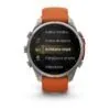 Garmin fēnix 9 Pro inReach 47 mm Titanium / Autumn Orange / Spark Orange Silicone