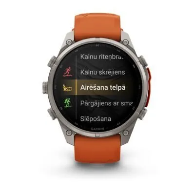 Garmin fēnix 9 Pro inReach 47 mm Titanium / Autumn Orange / Spark Orange Silicone