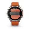 Garmin fēnix 9 Pro inReach 47 mm Titanium / Autumn Orange / Spark Orange Silicone