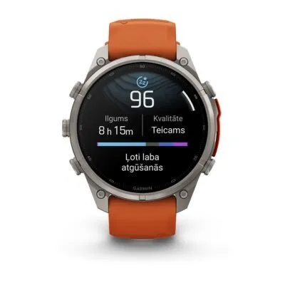 Garmin fēnix 9 Pro inReach 47 mm Titanium / Autumn Orange / Spark Orange Silicone