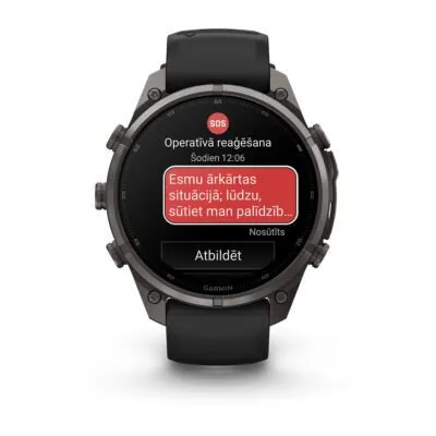 Garmin fēnix 9 Pro inReach 47 mm Carbon Gray DLC Titanium / Black / Pebble Grey Silicone