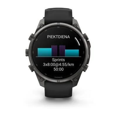 Garmin fēnix 9 Pro inReach 47 mm Carbon Gray DLC Titanium / Black / Pebble Grey Silicone