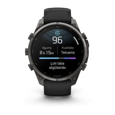 Garmin fēnix 9 Pro inReach 47 mm Carbon Gray DLC Titanium / Black / Pebble Grey Silicone