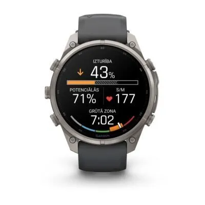Garmin fēnix 9 Pro inReach 47 mm Titanium / Graphite / Black Silicone