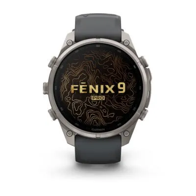 Garmin fēnix 9 Pro inReach 47 mm Titanium / Graphite / Black Silicone