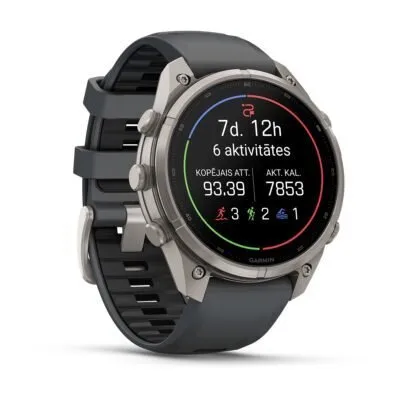 Garmin fēnix 9 Pro 47 mm Titanium / Graphite / Black Silicone