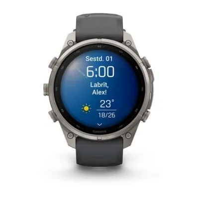 Garmin fēnix 9 Pro 47 mm Titanium / Graphite / Black Silicone