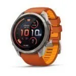 Garmin fēnix 9 Pro inReach 51 mm Titanium / Autumn Orange / Spark Orange Silicone