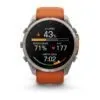 Garmin fēnix 9 Pro inReach 51 mm Titanium / Autumn Orange / Spark Orange Silicone