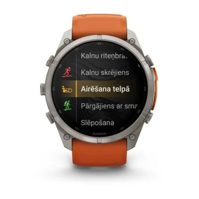 Garmin fēnix 9 Pro inReach 51 mm Titanium / Autumn Orange / Spark Orange Silicone
