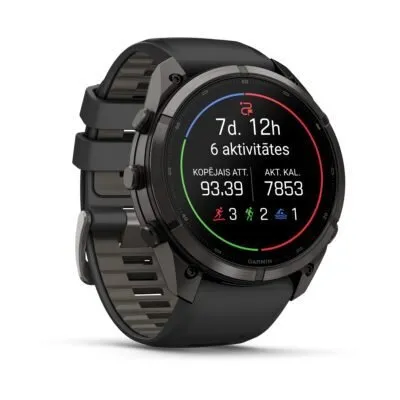 Garmin fēnix 9 Pro inReach 51 mm Carbon Gray DLC Titanium / Black / Pebble Grey Silicone