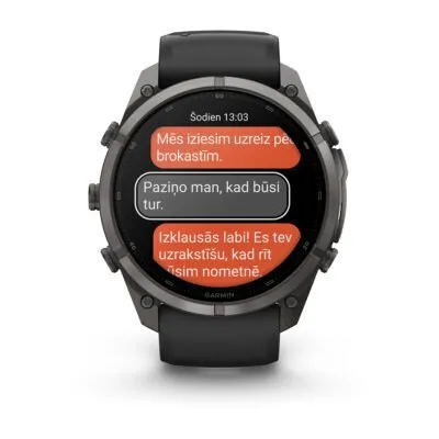 Garmin fēnix 9 Pro inReach 51 mm Carbon Gray DLC Titanium / Black / Pebble Grey Silicone