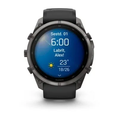 Garmin fēnix 9 Pro 51 mm Carbon Gray DLC Titanium / Black / Pebble Grey Silicone