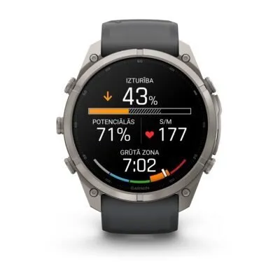 Garmin fēnix 9 Pro inReach 51 mm Titanium / Graphite / Black Silicone