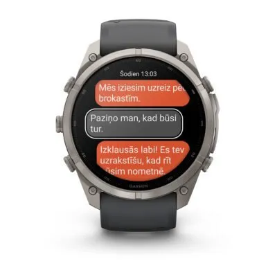 Garmin fēnix 9 Pro inReach 51 mm Titanium / Graphite / Black Silicone