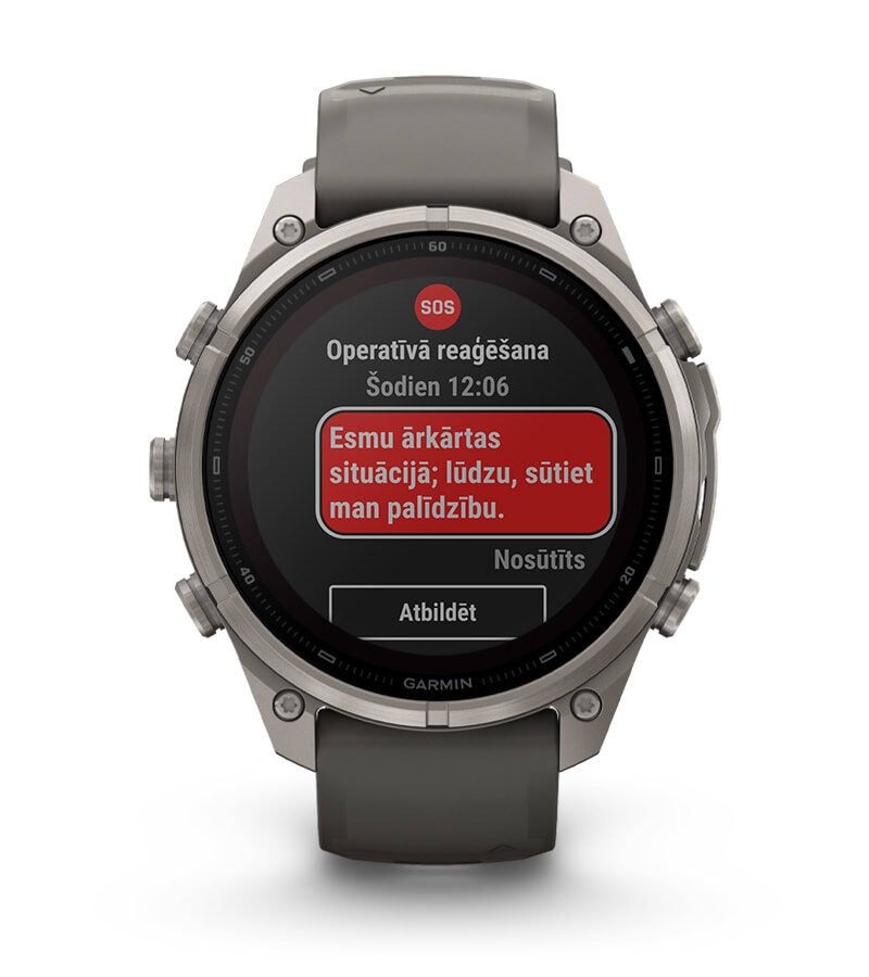SOS ZIŅOJUMAPMAIŅA UN GARMIN RESPONSE℠ CENTRS